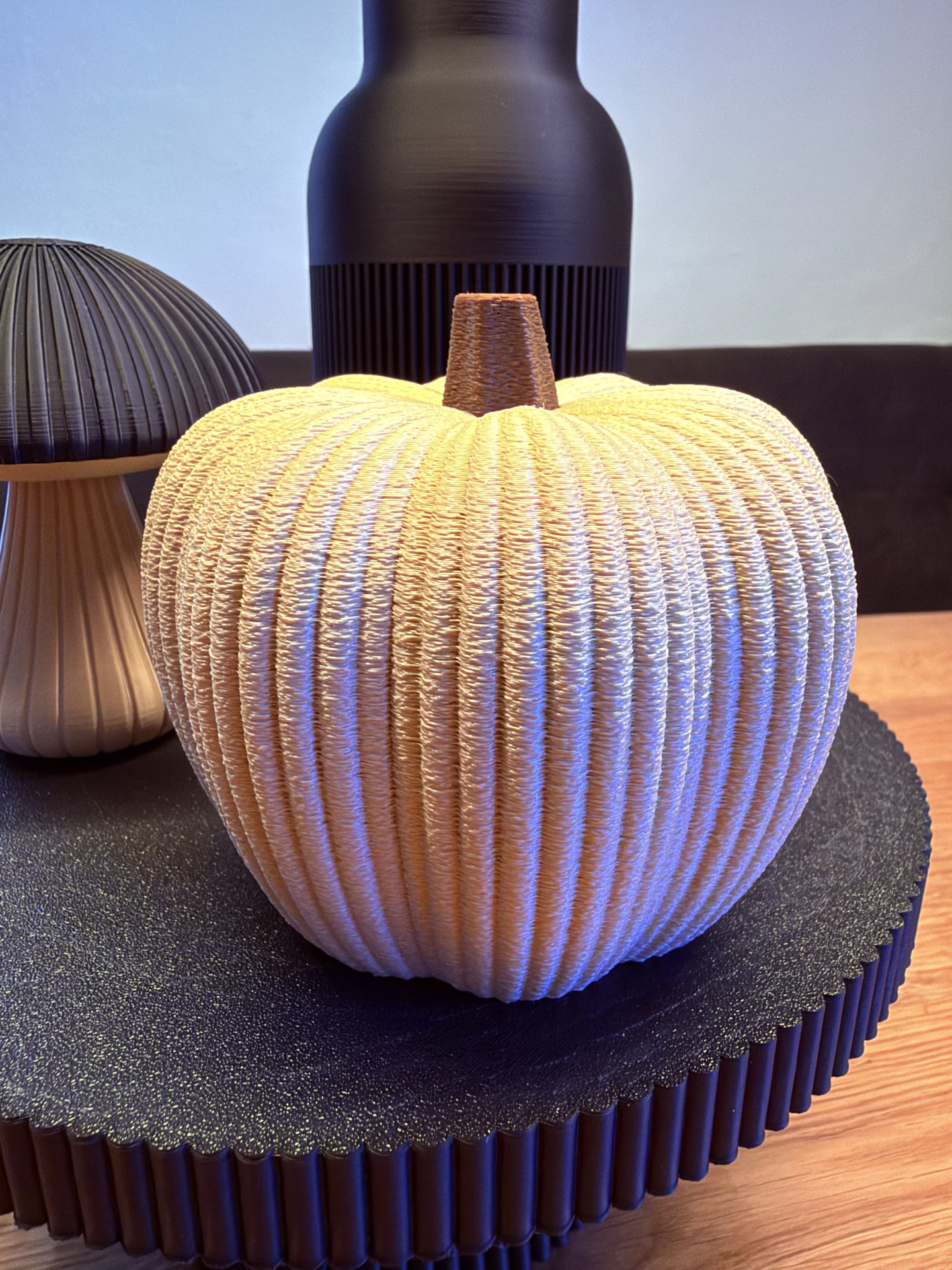 Kürbis XL FuzzySkin – 3D-Druck-Deko von 3Dstüberl.de