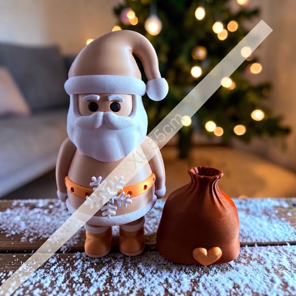 XXL Nikolaus ca 54cm hoch – 3D-Druck-Deko von 3Dstüberl.de