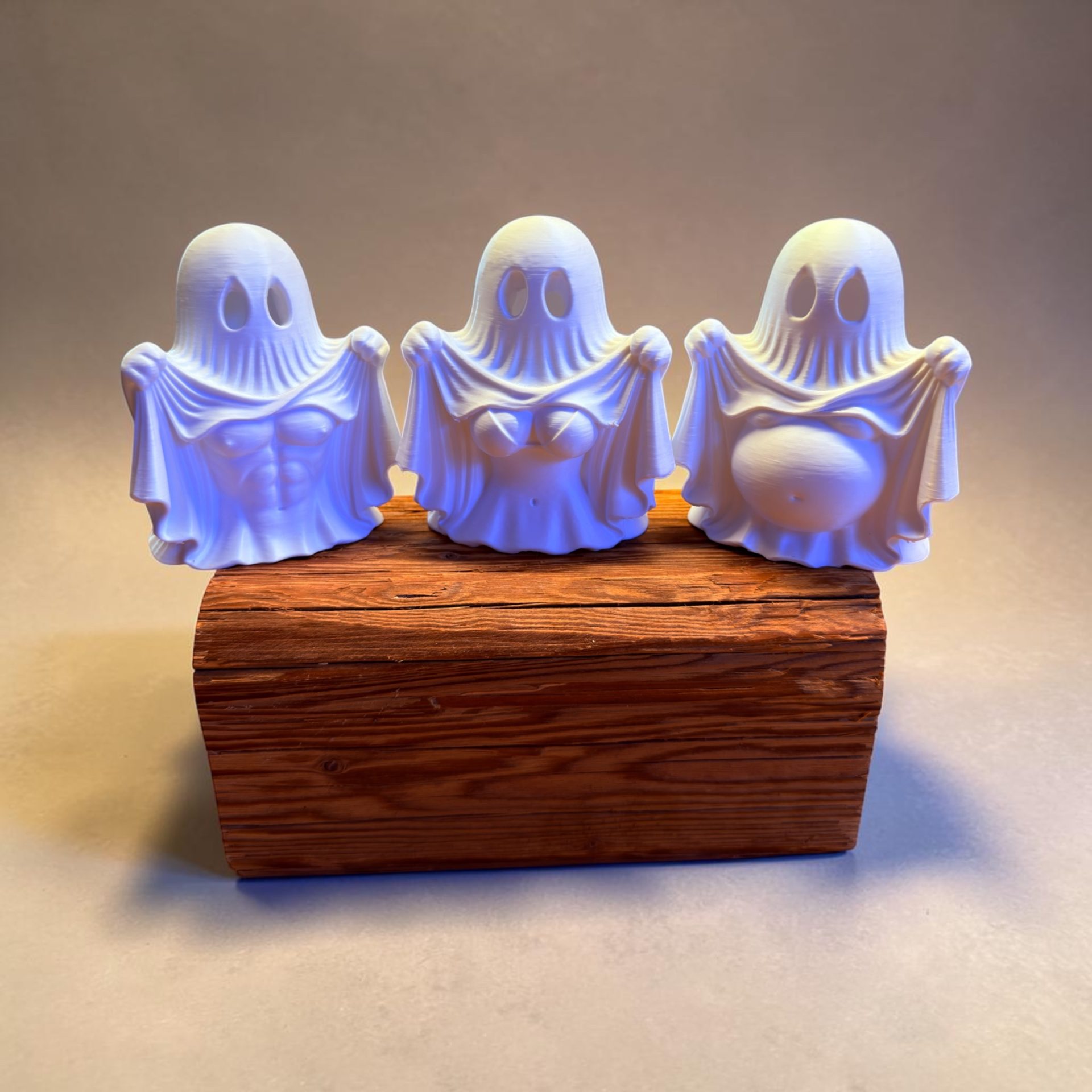 Geistertrio "Buuuh" – 3D-Druck-Deko von 3Dstüberl.de
