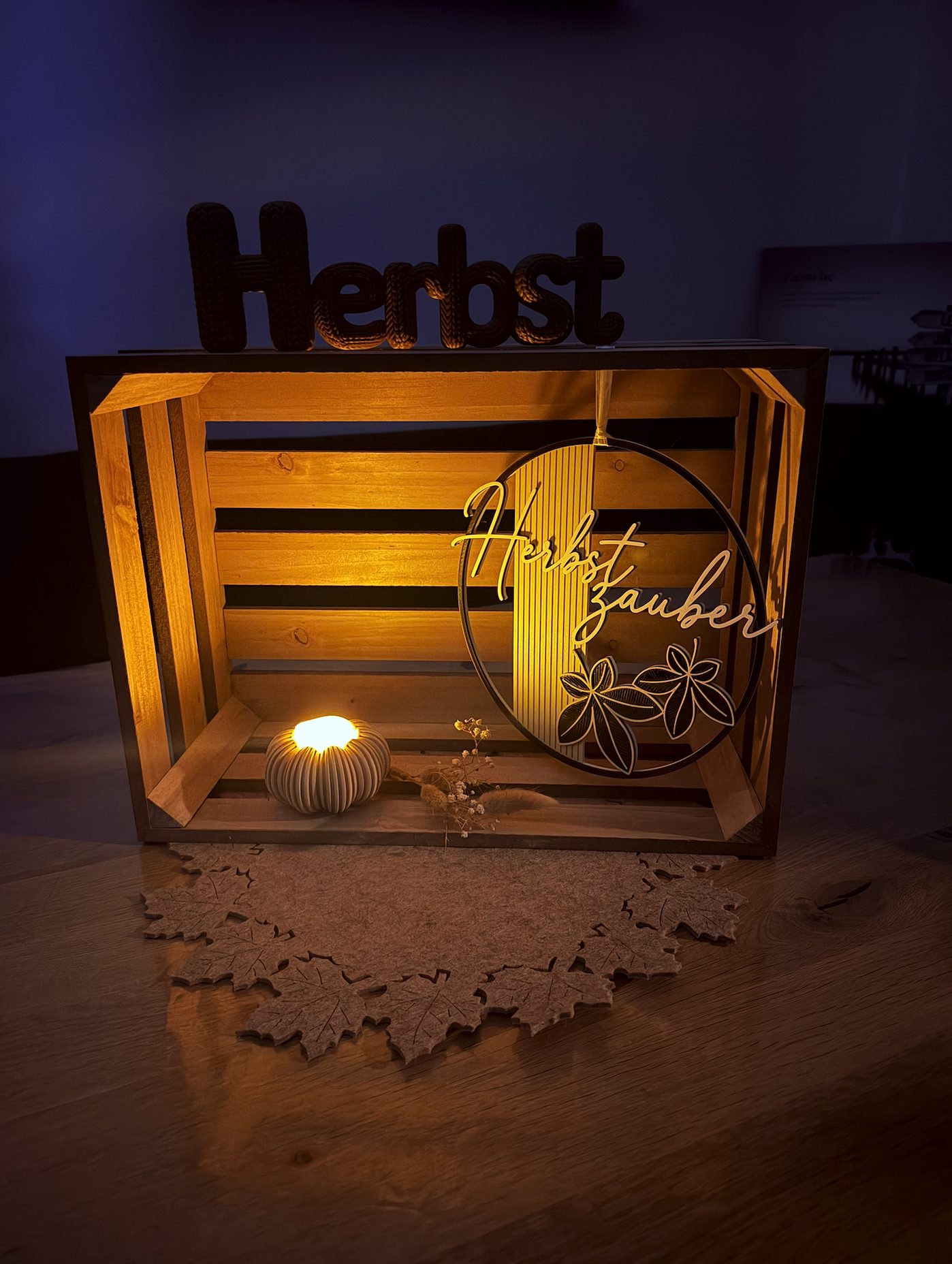 Herbstzauber mit Kürbis Teelicht – 3D-Druck-Deko von 3Dstüberl.de