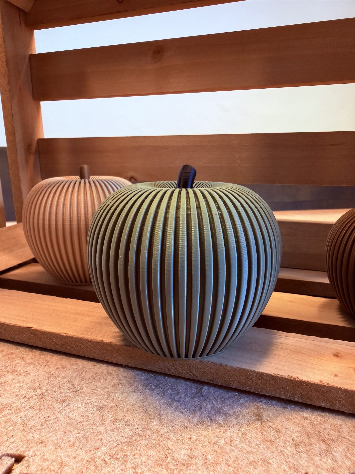 Herbstapfel Grün – 3D-Druck-Deko von 3Dstüberl.de