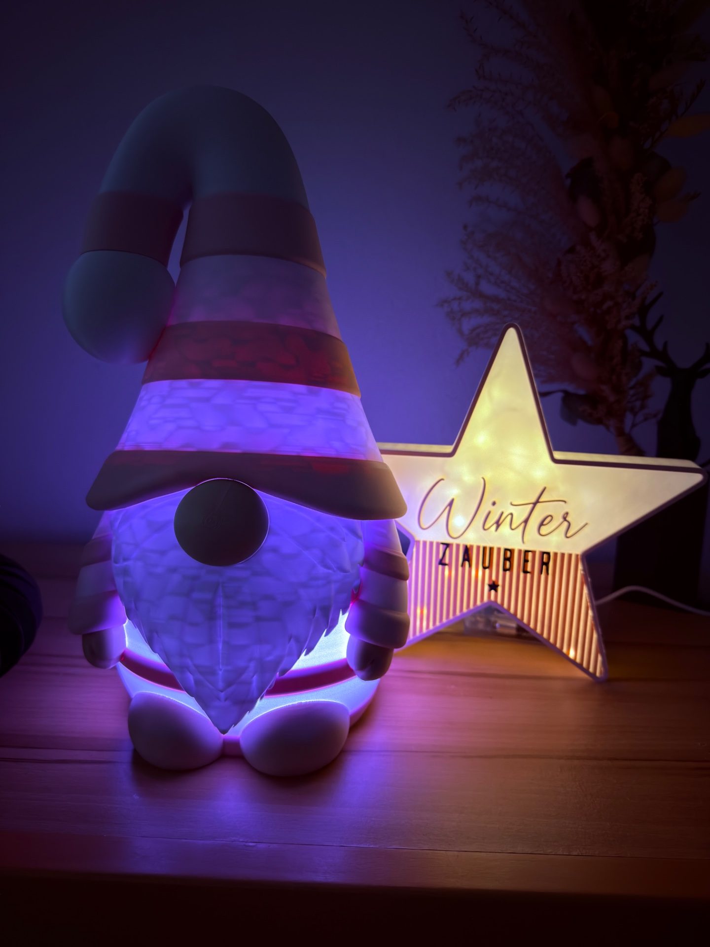 LED-Wichtel XL „Lumi“ – 3D-Druck-Deko von 3Dstüberl.de